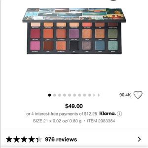 Urban Decay Born to Run eyeshadow palette